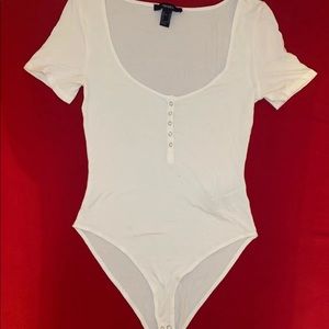 Forever 21 White Bodysuit (NWOT)